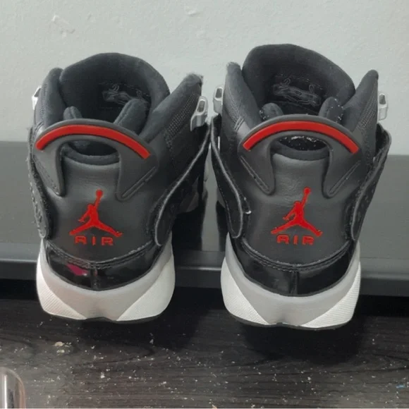 Jordan Kids Black and Red Sneakers - Picture 5 of 6